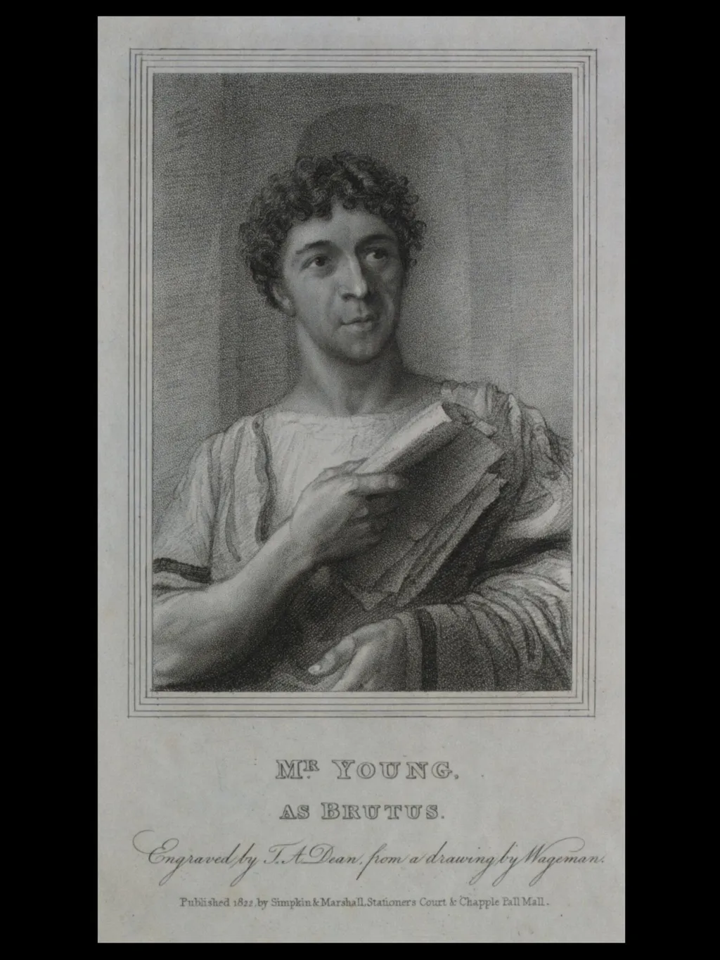 H Beard Print Collection, by Thomas Charles Wageman, 1822