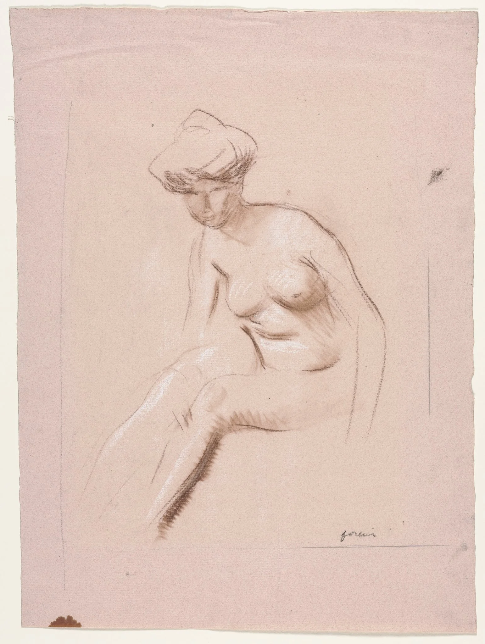 Seated Nude, detail