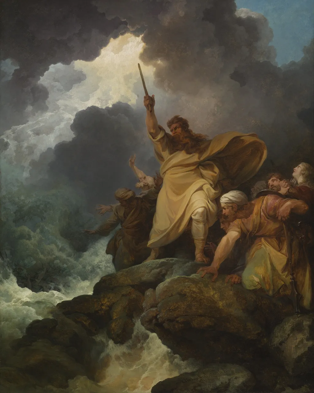 The Destruction of Pharaoh's Army, by Philip James de Loutherbourg, oil, 1796