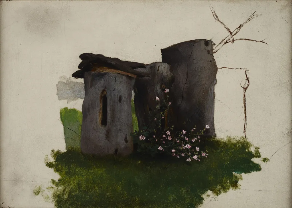 Beehives, by Jan Stanisławski, oil, 1892