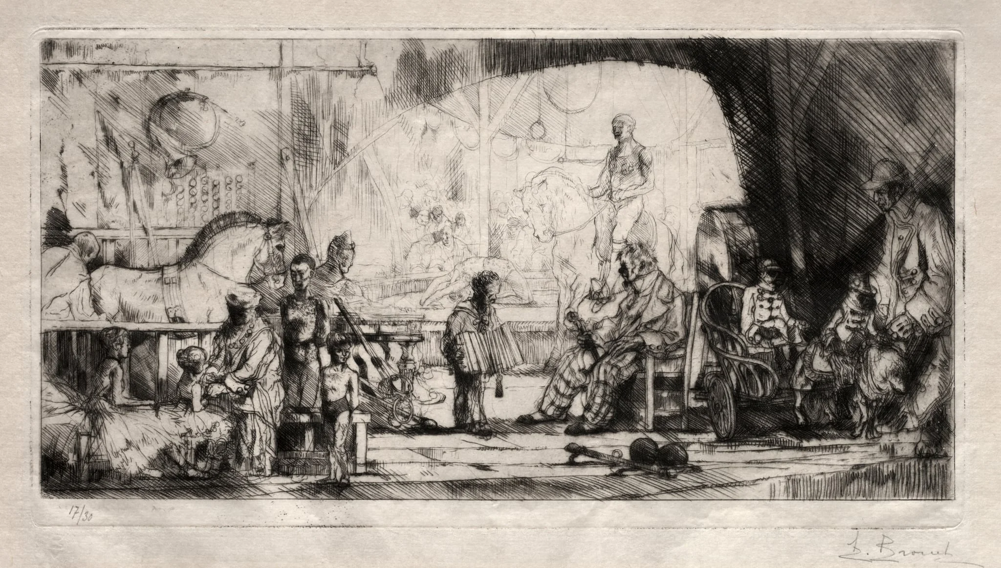 The Pinder Circus, detail