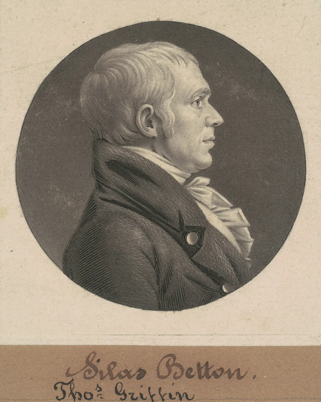 Silas Betton, by Charles B. J. Févret de Saint-Mémin, ink, 1805