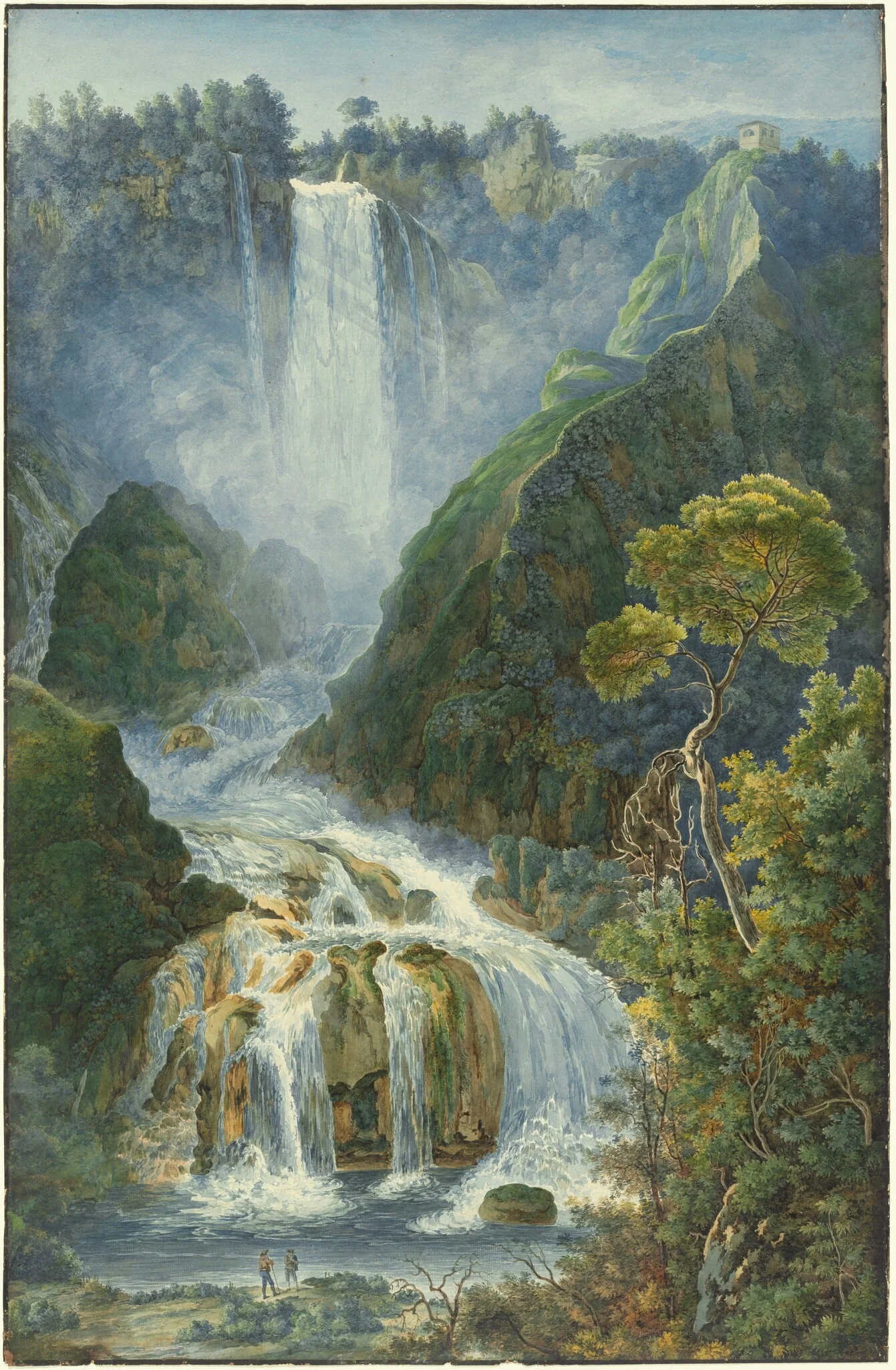 The Grand Waterfalls at Terni, detail
