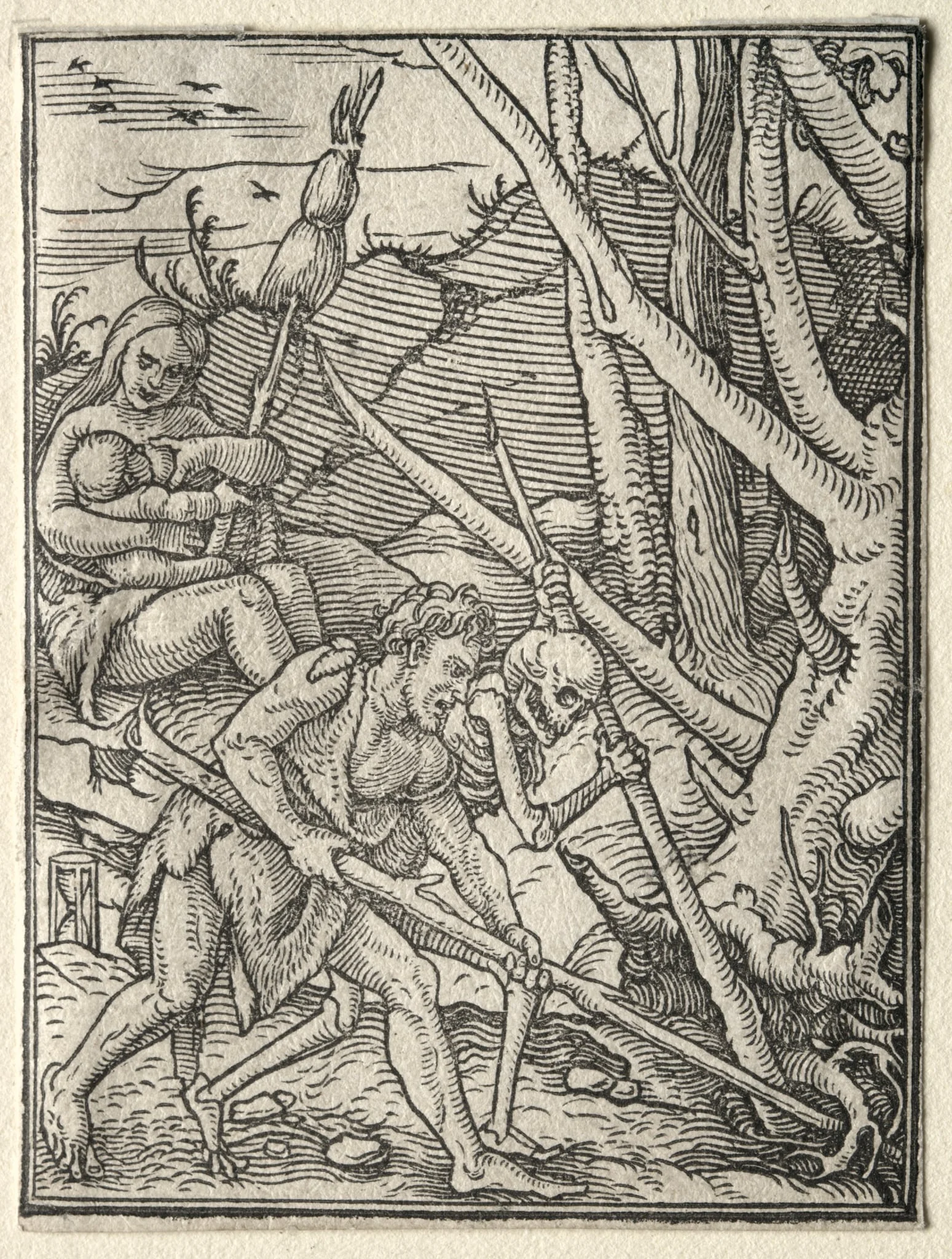 The Dance of Death: Adam Tilling the Earth, detail