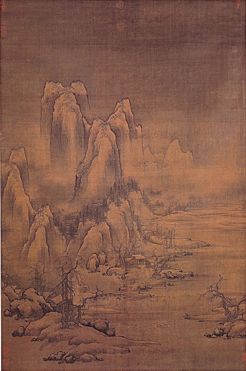 Fisherman on a Snowy River, by Xu Daoning, unspecified, 1050