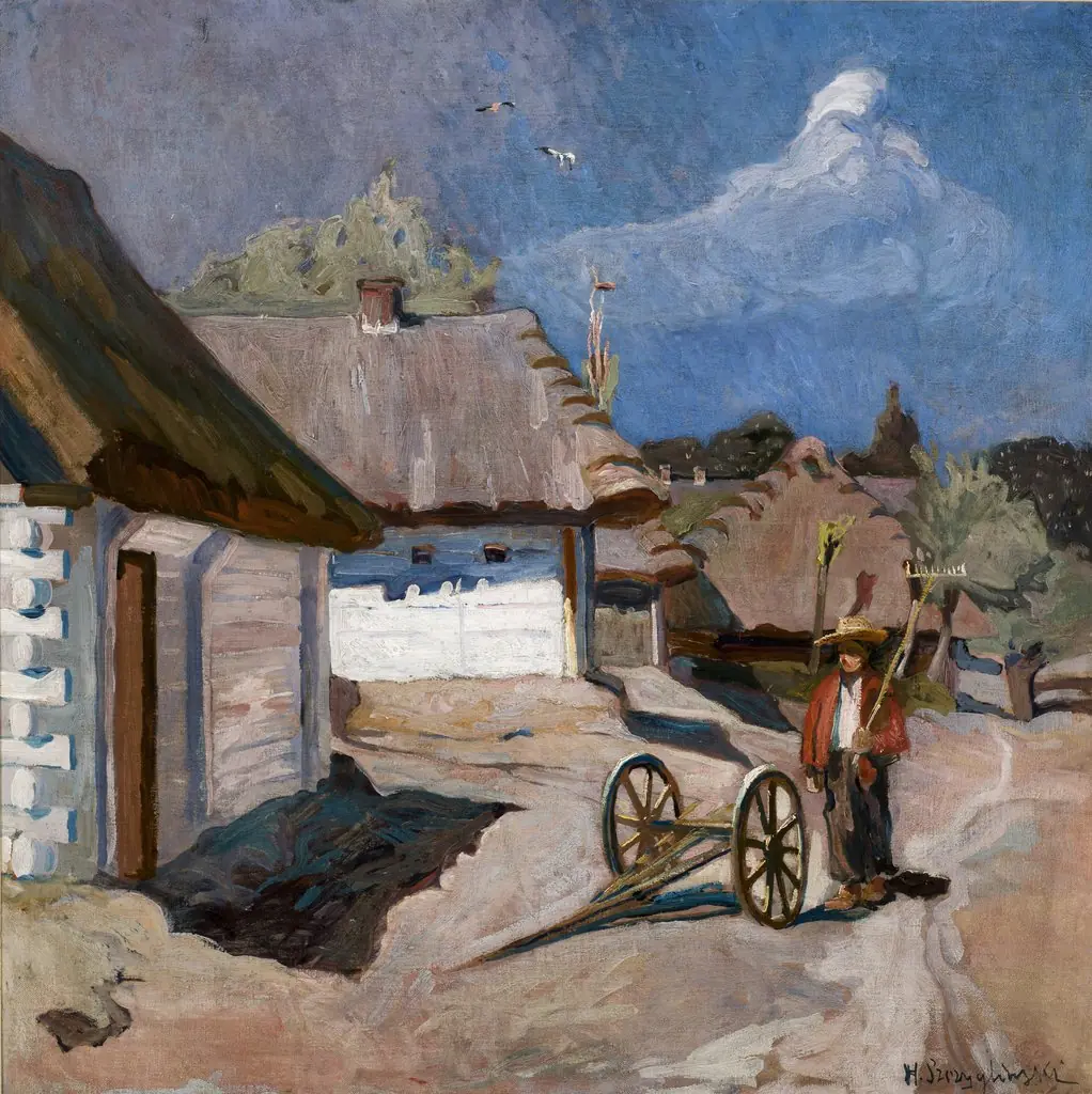 Country Road, by Henryk Szczyglinski, oil, 1902