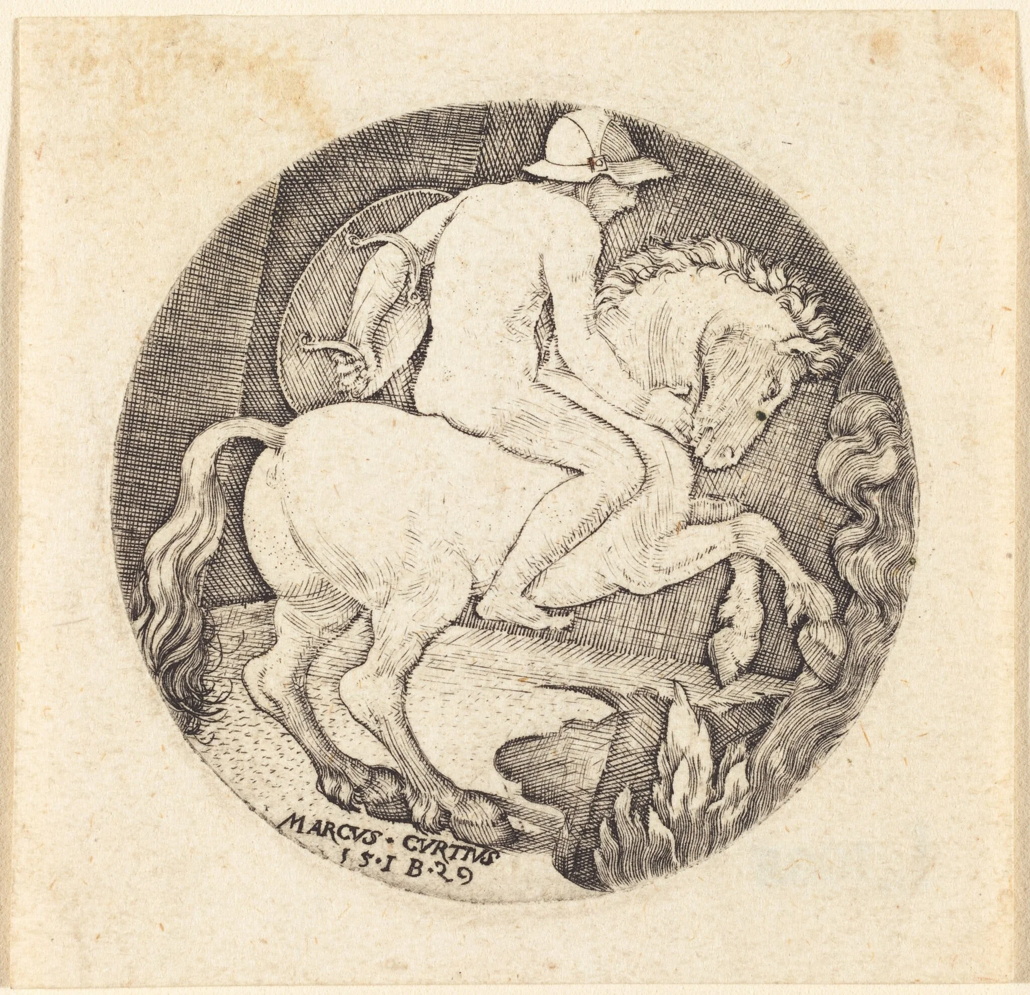 Marcus Curtius, detail