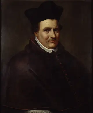 Jan Miraeus, Bishop of Antwerp, by Otto van Veen, oil, 1611