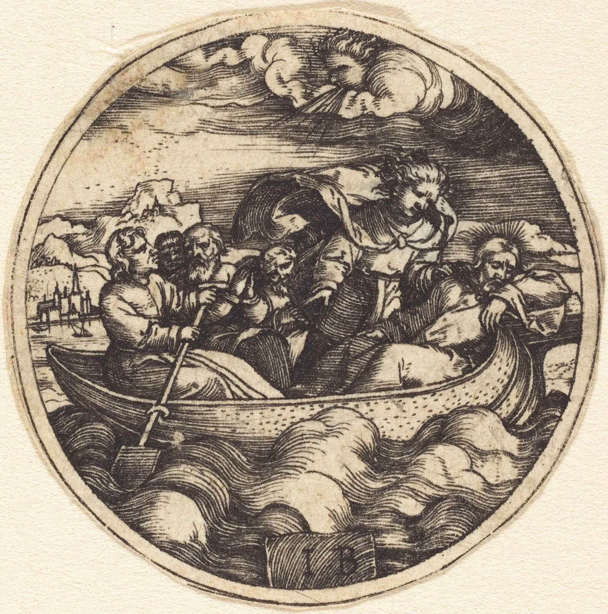 Christ Stilling the Storm, detail