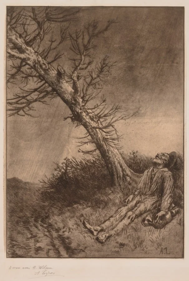 Death of a Vagabond, detail