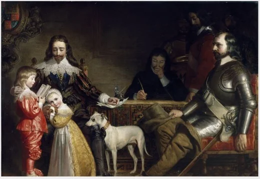 An Interview between Charles I and Oliver Cromwell, detail