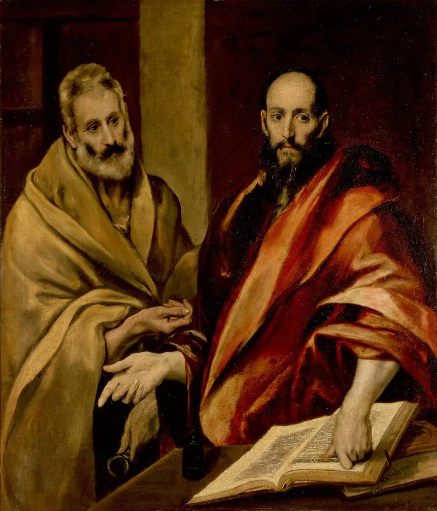 Saints Peter and Paul, by El Greco, oil, 1594