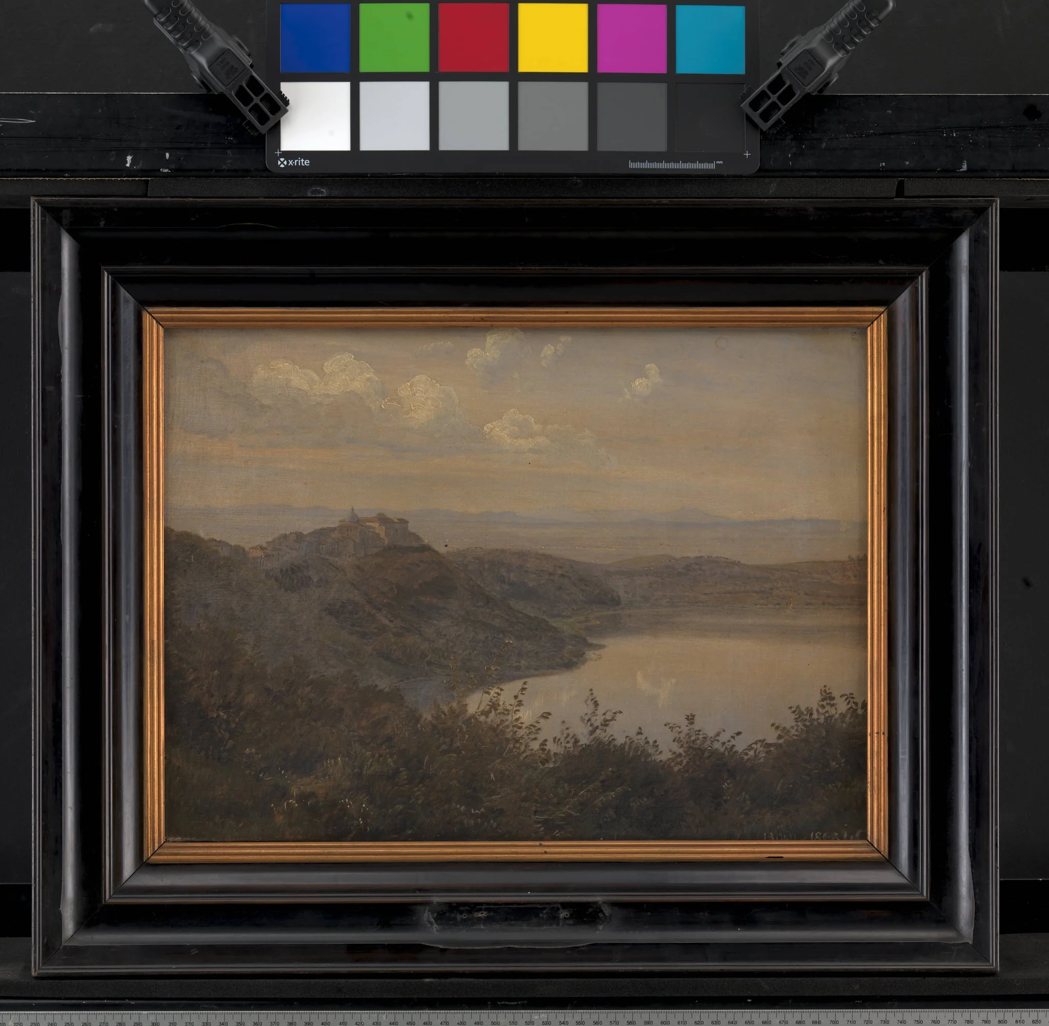 A View towards Castel Gandolfo, Italy, detail