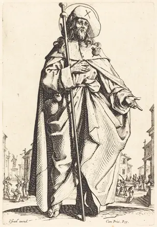 Saint James the Great, by Jacques Callot, ink, 1631