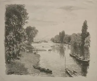 The Thames, by Thomas Robert Way, 1897
