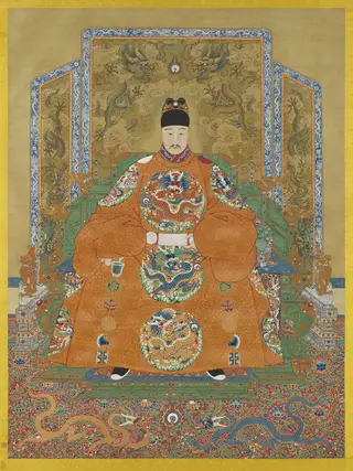 明穆宗坐像　軸