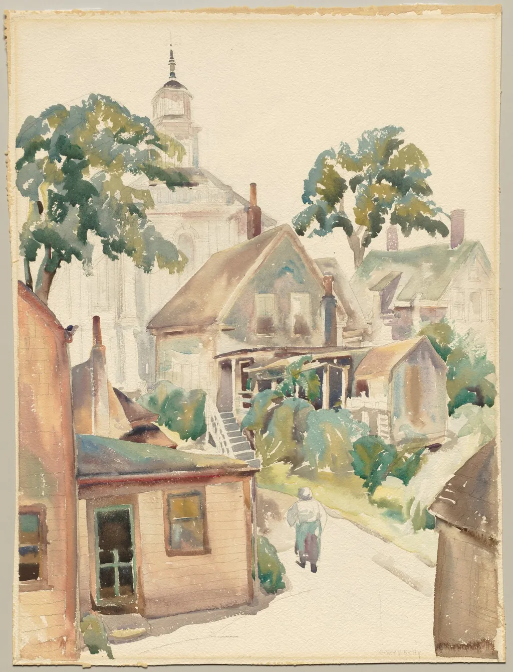 Provincetown Having Its Morning Fog, by Grace V. Kelly, 1928