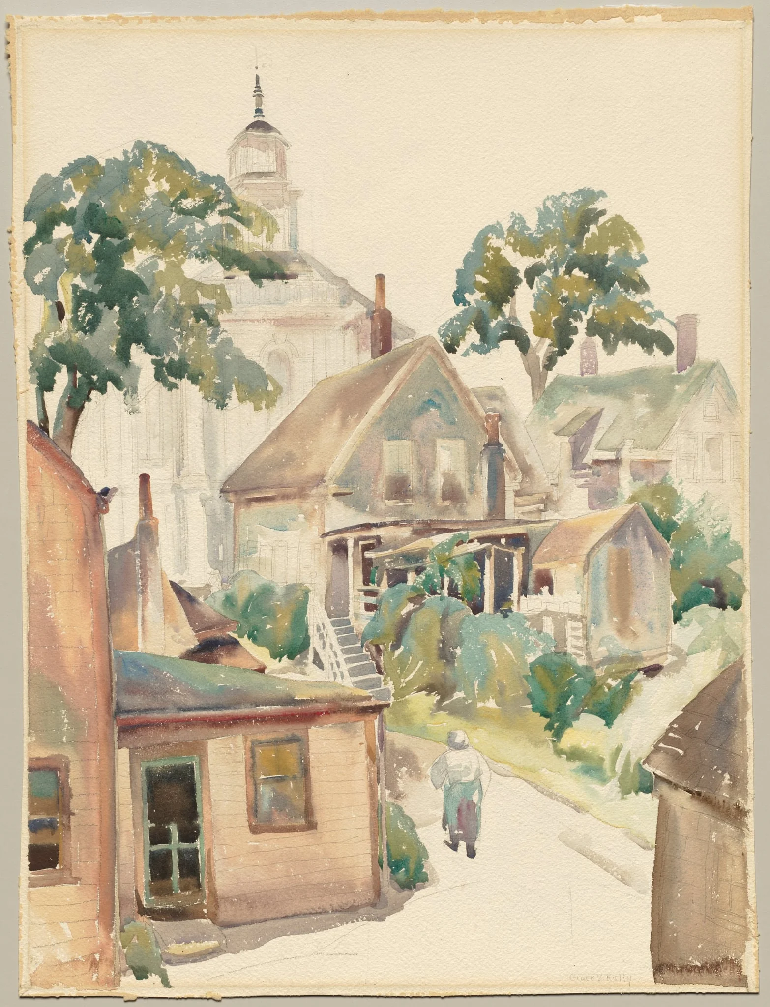 Provincetown Having Its Morning Fog, detail