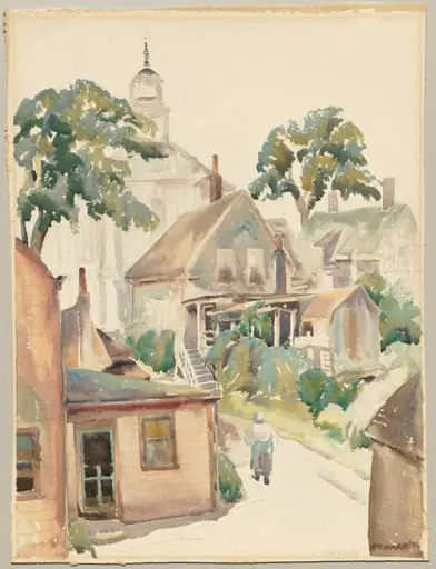 Provincetown Having Its Morning Fog, by Grace V. Kelly, 1928