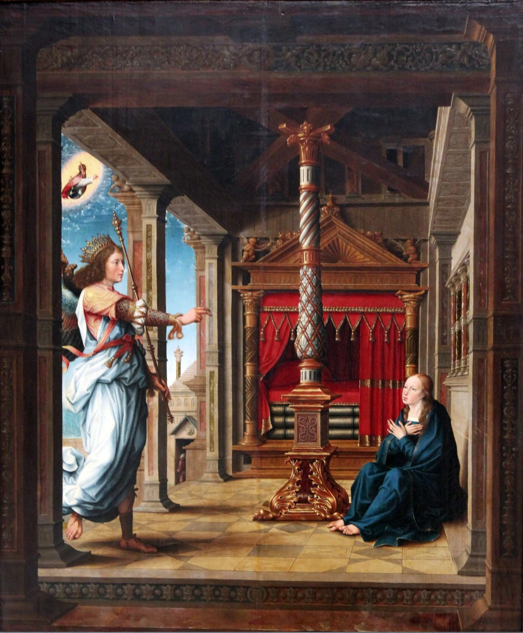 The Annunciation, detail