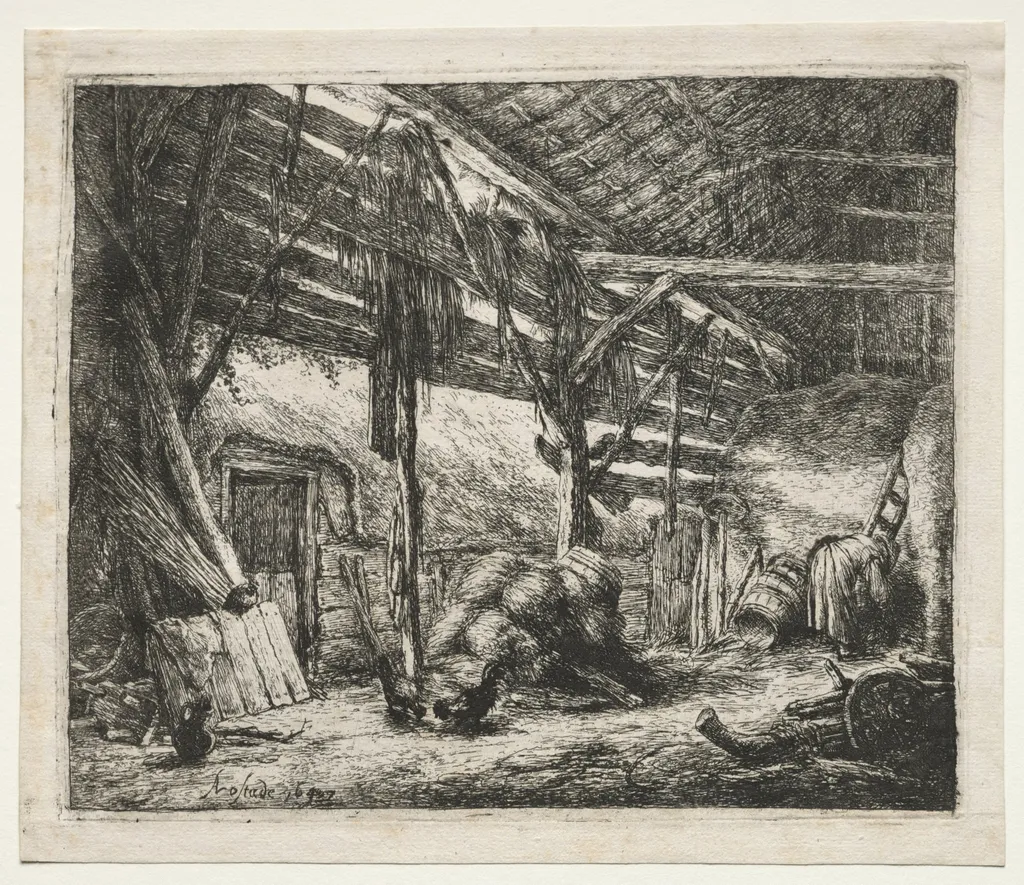 The Barn, by Adriaen van Ostade, 1647