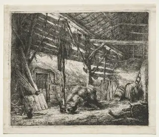 The Barn, by Adriaen van Ostade, 1647