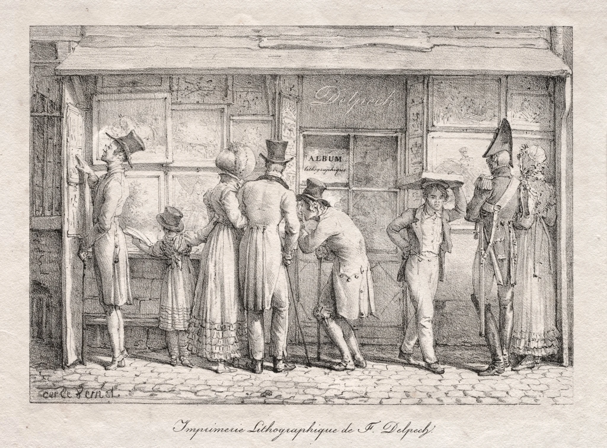 Delpech Lithographic Print Shop, detail