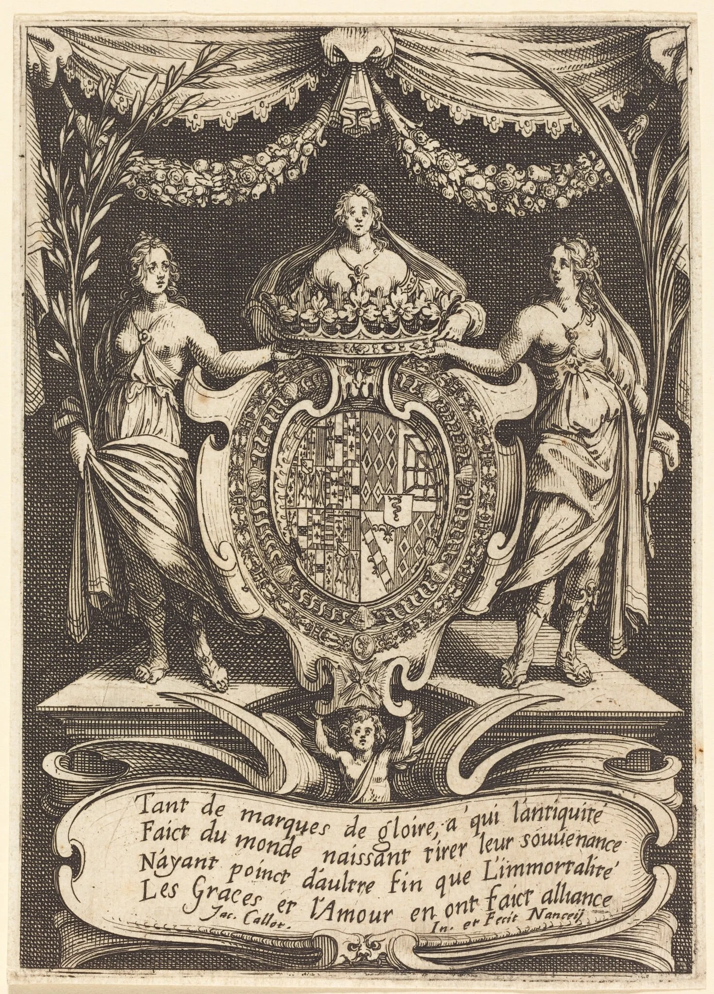 Frontispiece for "The Combat at the Barrier", detail