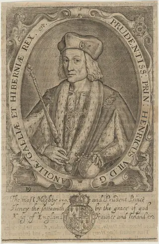 Henry VII of England, by Renold Elstrack, ink