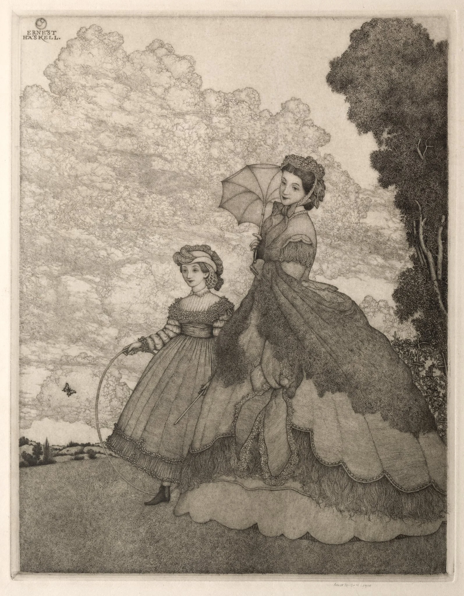 The Hilltop, detail