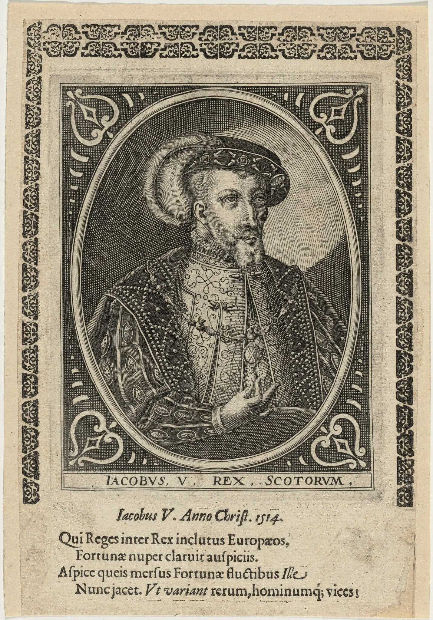 James V, King of Scotland, detail