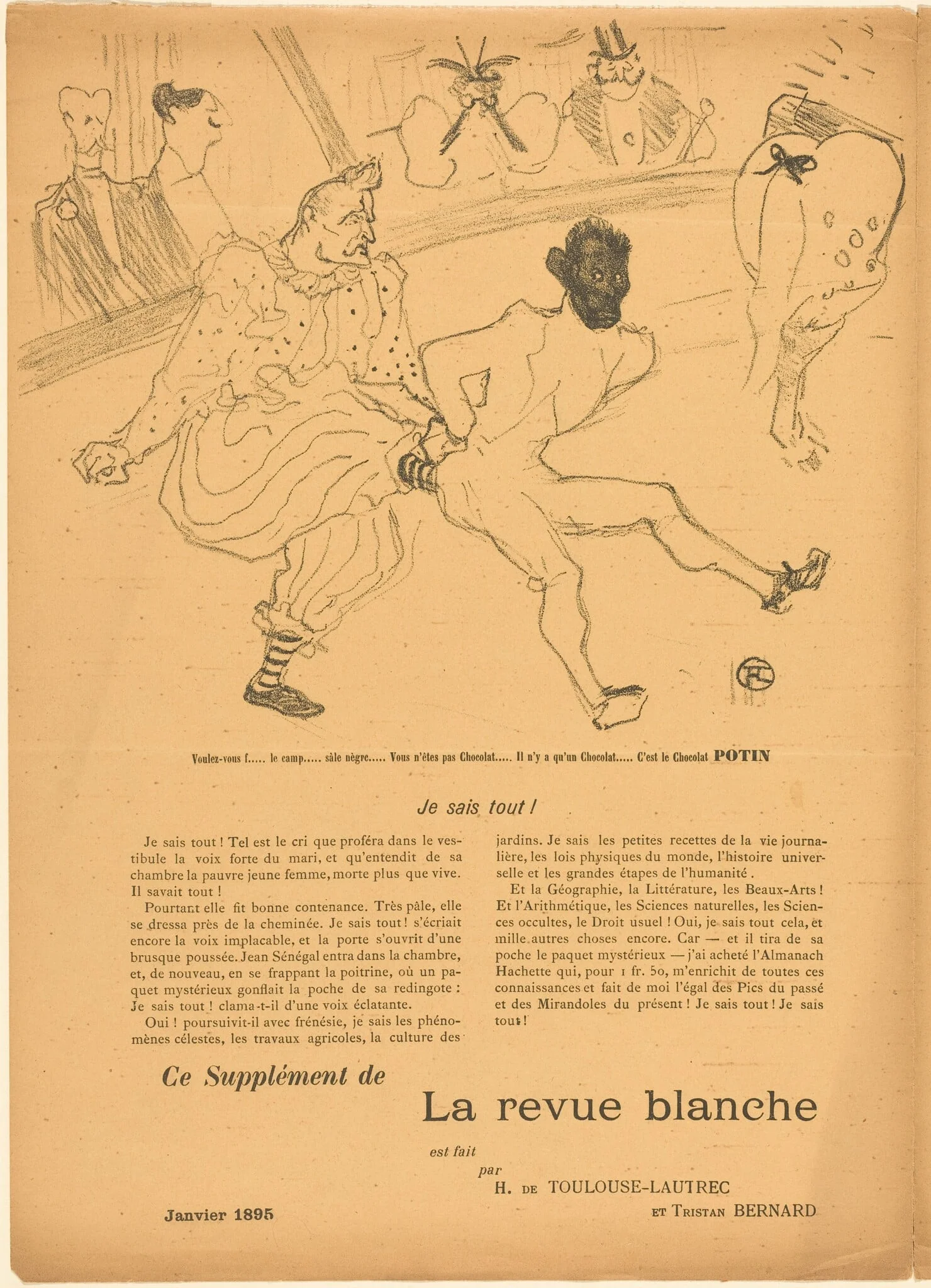 Footit and Chocolat (Footit et Chocolat) [left recto], detail