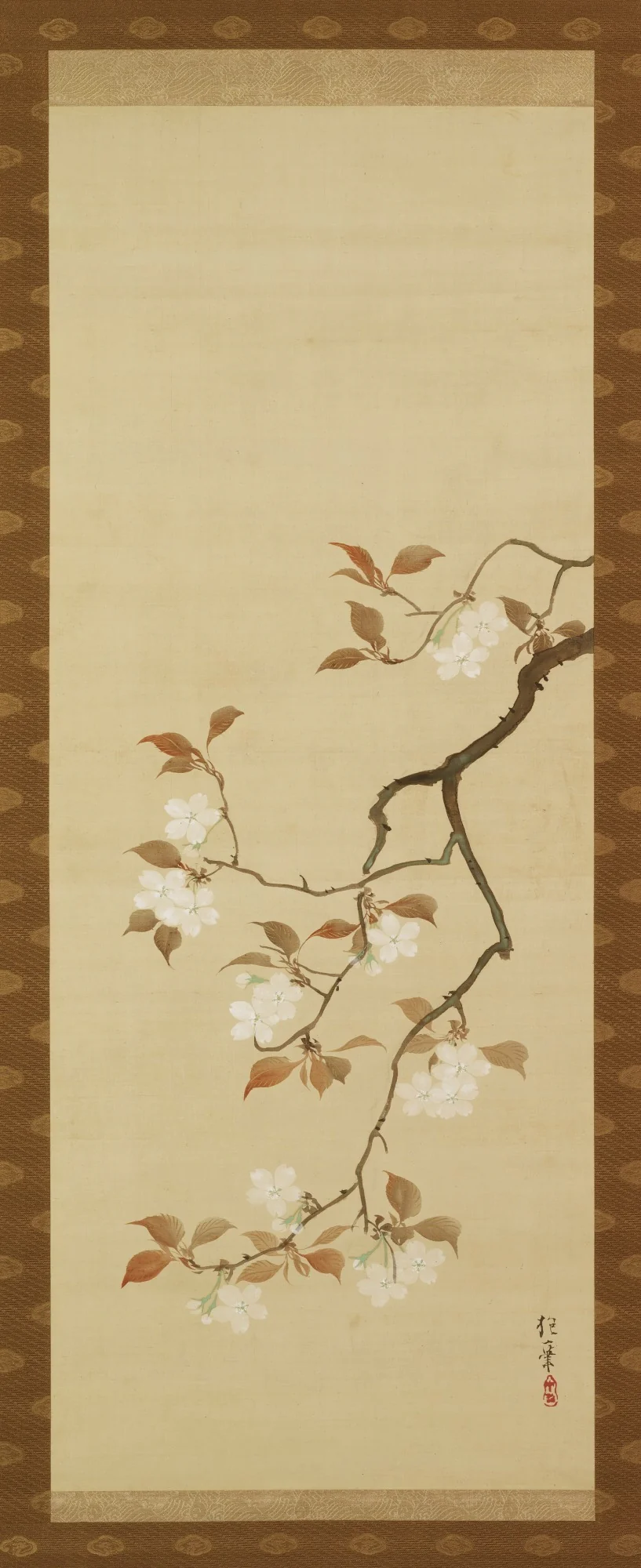 Triptych of the Seasons: Cherry Blossoms, detail