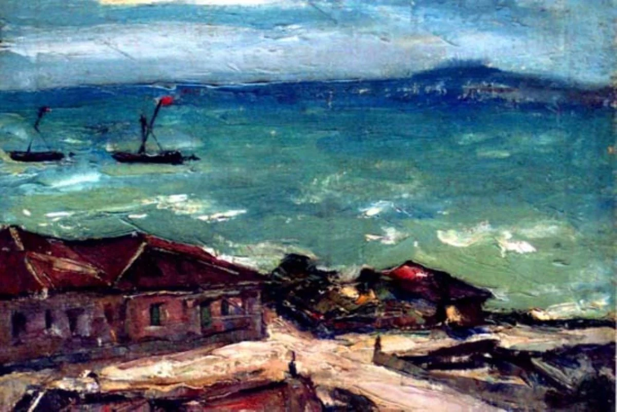 Peisaj la malul mării (Saint Malo), detail