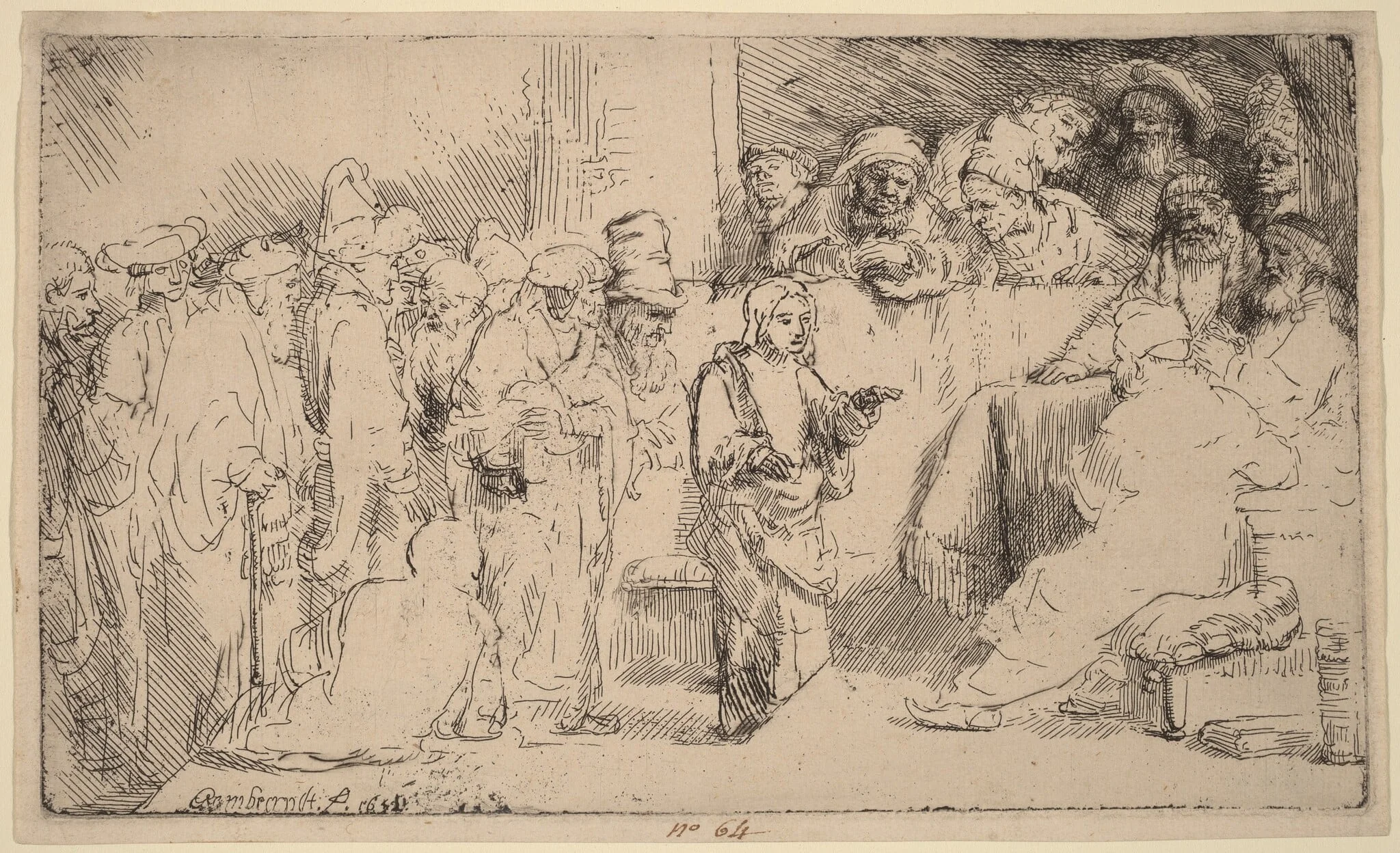 Christ Disputing with the Doctors: a Sketch, detail