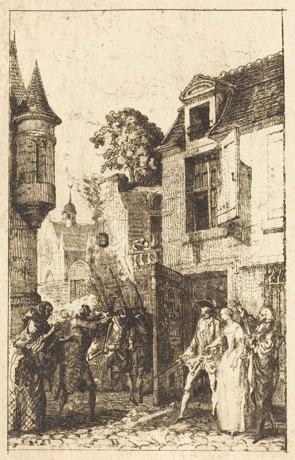 On ne s'avise jamais de tout, by Gabriel de Saint-Aubin, ink, 1762