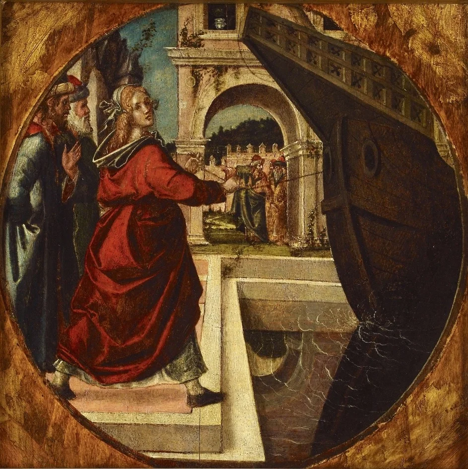An Incident in the Story of the Vestal Claudia, detail