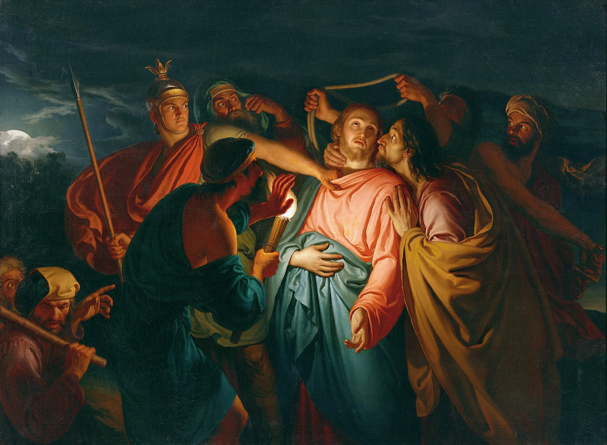 Der Judaskuss, detail