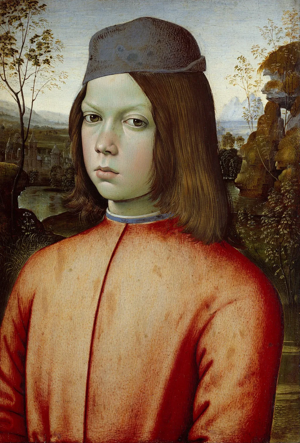 Portrait of a Boy, by Pinturicchio, oil, 1490