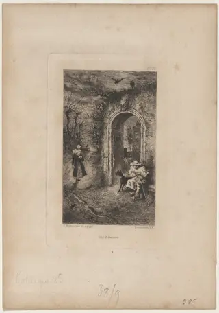 Le Patre, by Félix-Hilaire Buhot, ink, 1873