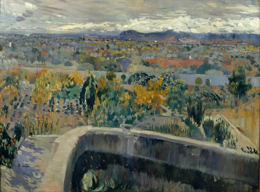 The New Pond, by Joaquín Mir Trinxet, unspecified, 1916