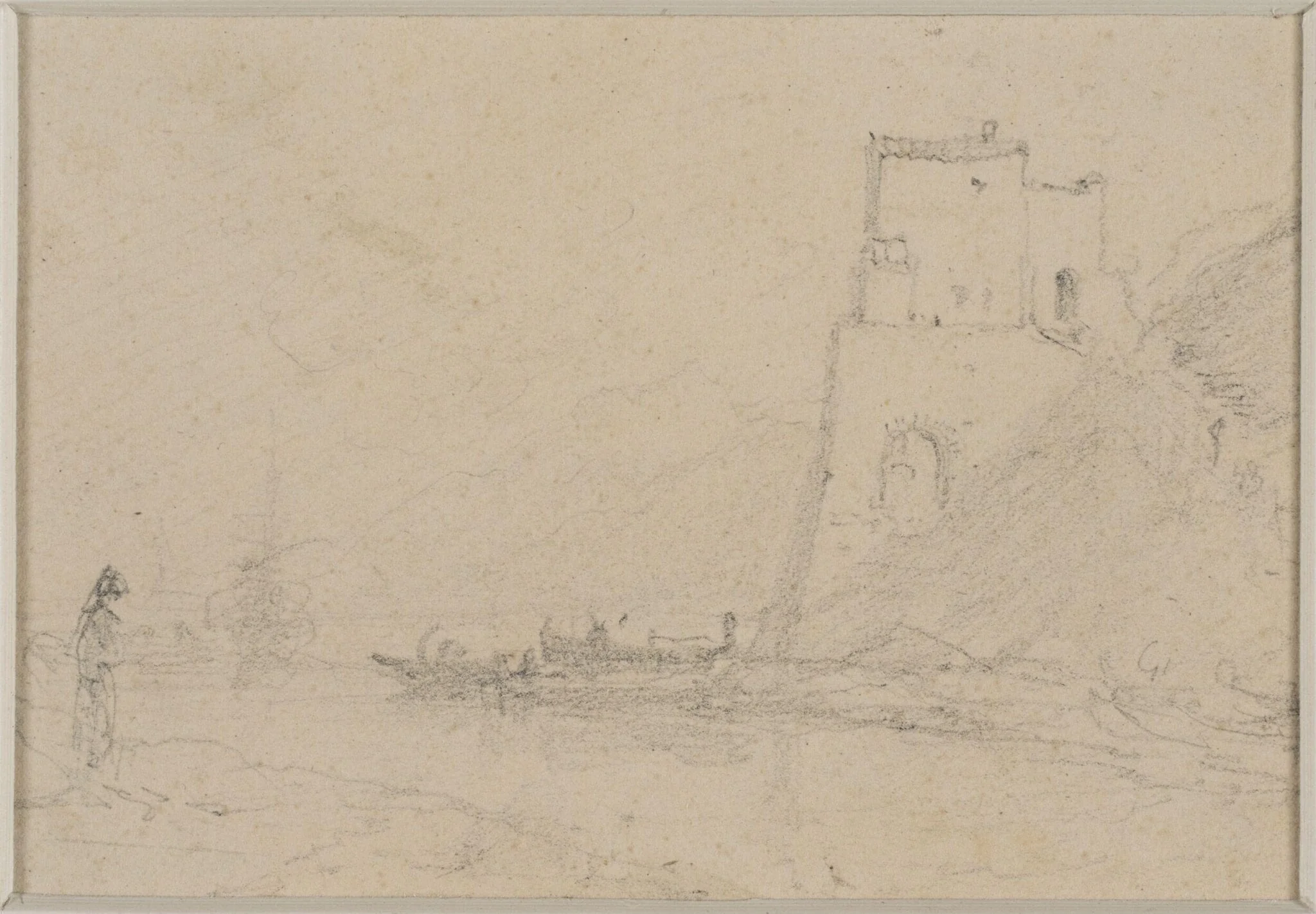 River Scene, detail