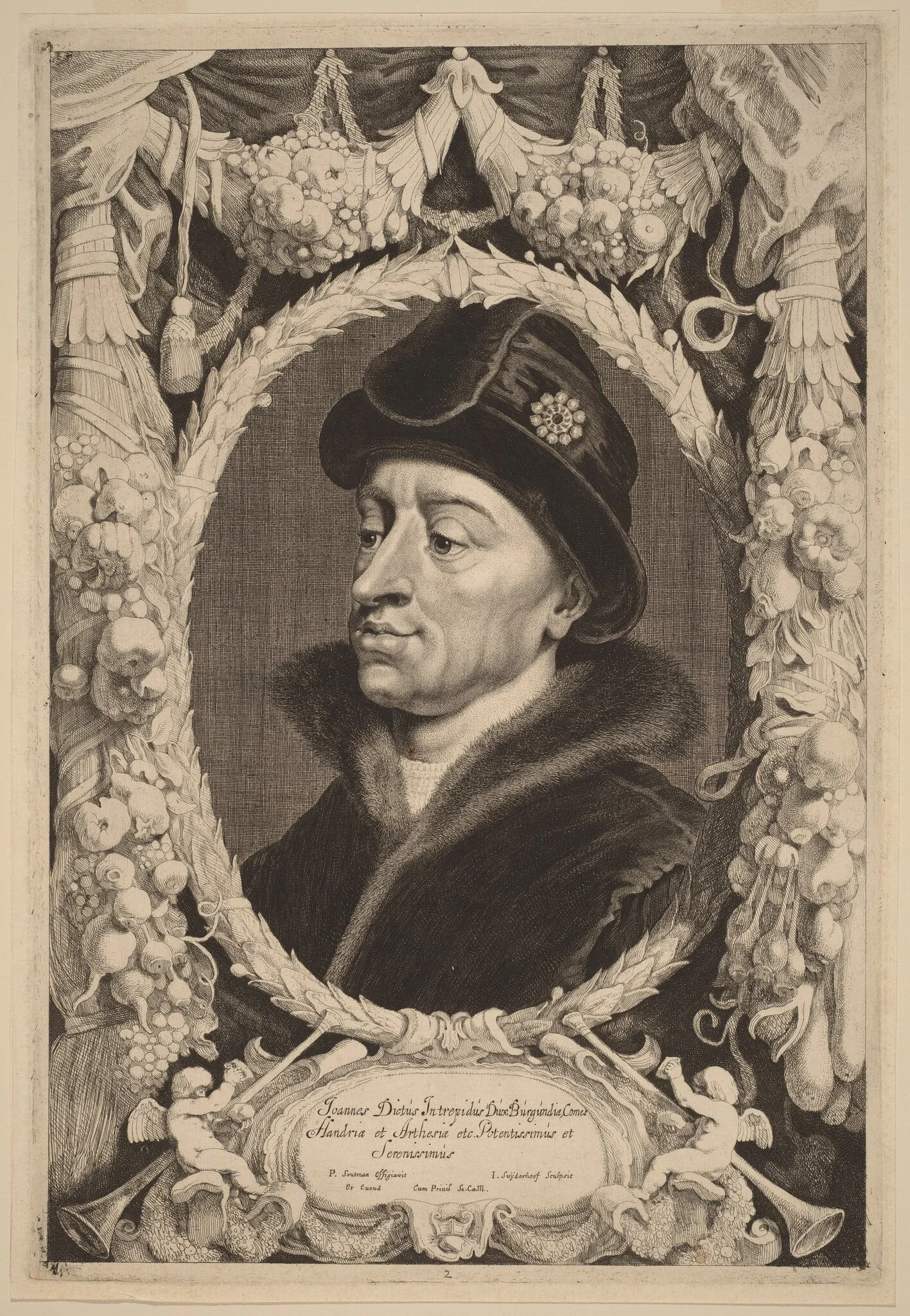 John the Fearless, Duke of Burgundy, detail