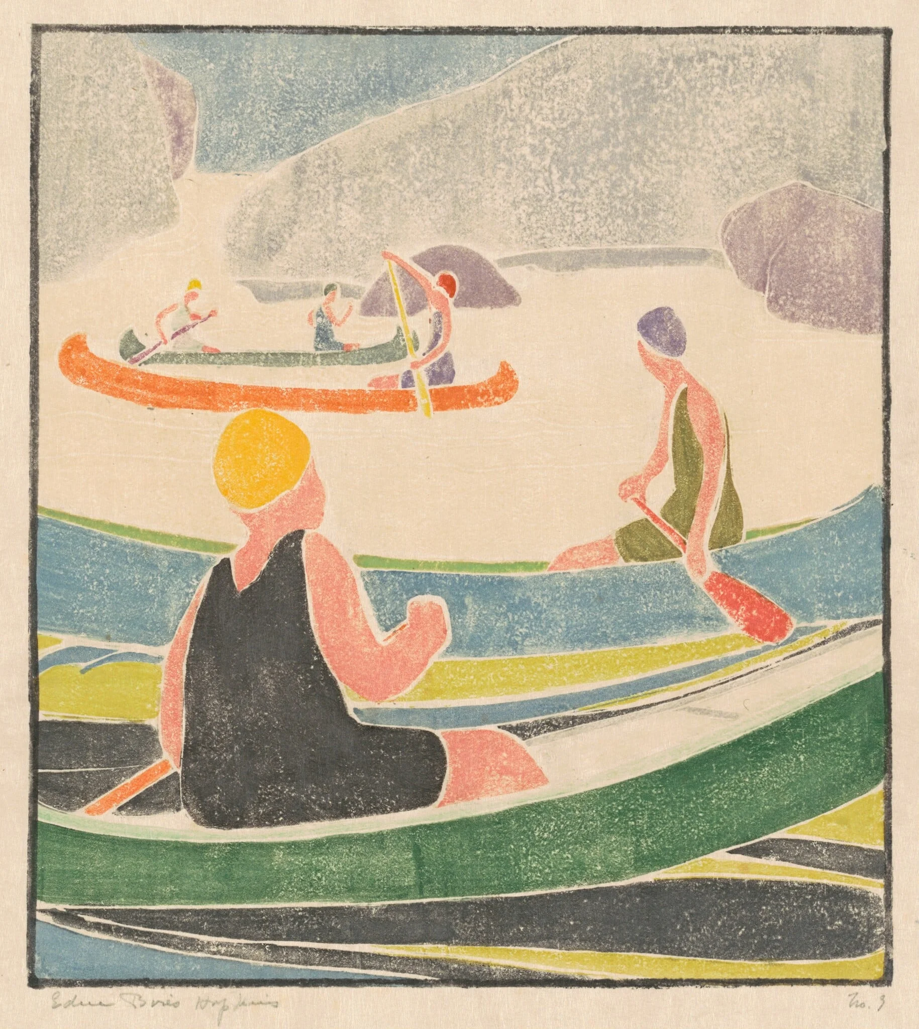 Canoes, detail