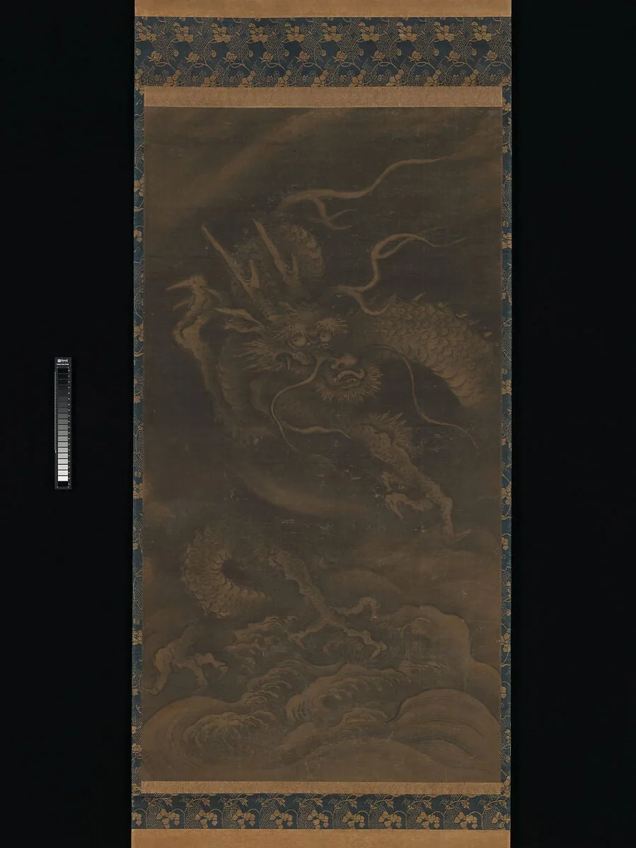 작자미상 용과 호랑이 조선 또는 일본 (에도)|簋簅痡萳 樻虎圖 朝鮮 日本 江戶|Dragon, detail