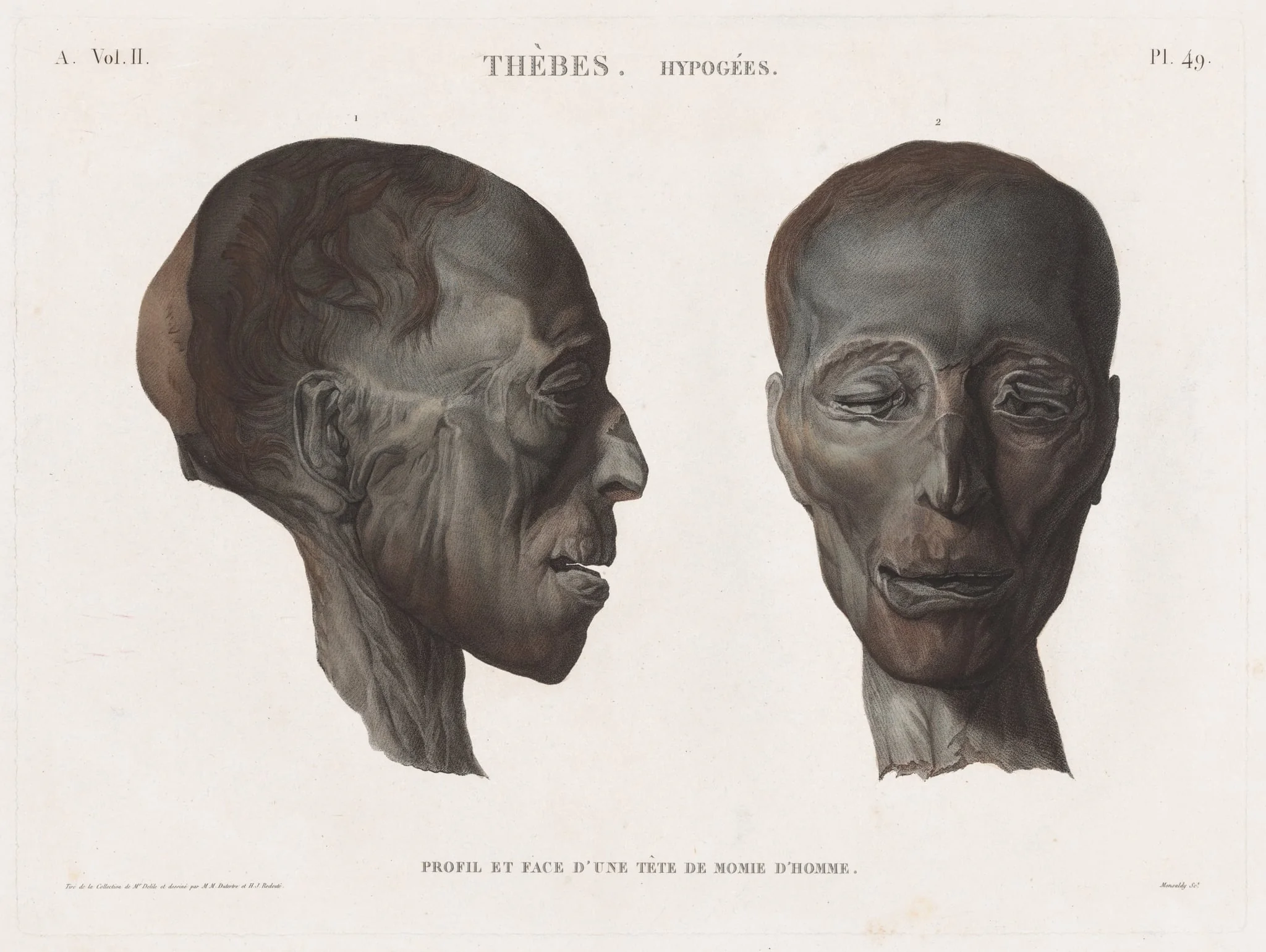 Description of Egypt: Thebes. Hypogees Vol. II, Pl. 49, detail
