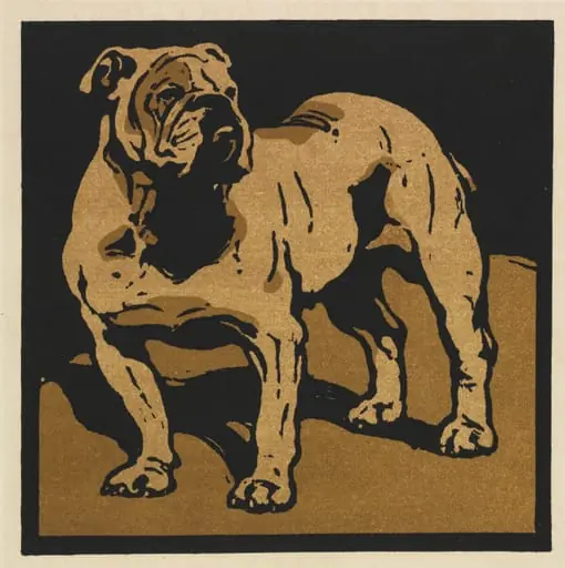 The Square Book of Animals: The British Bull-Dog, by William Nicholson, 1899