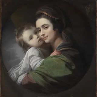Elizabeth Shewell West and Her Son, Raphael, by Benjamin West, oil, 1770