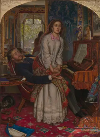 The Awakening Conscience, by William Holman Hunt, oil, 1853