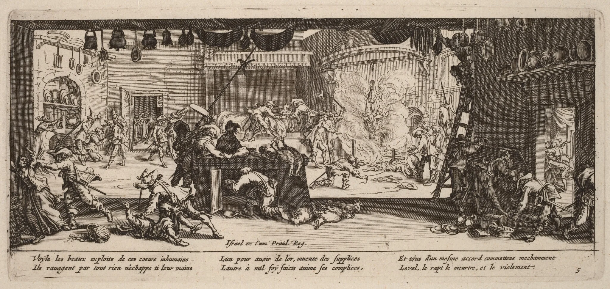 Plundering a Large Farmhouse, detail